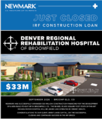Just Closed: $33M IRF Construction Loan